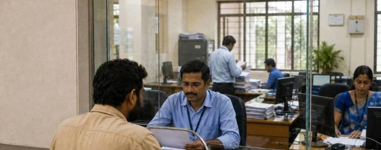 KSEB net metering and subsidy paperwork being handled at a desk